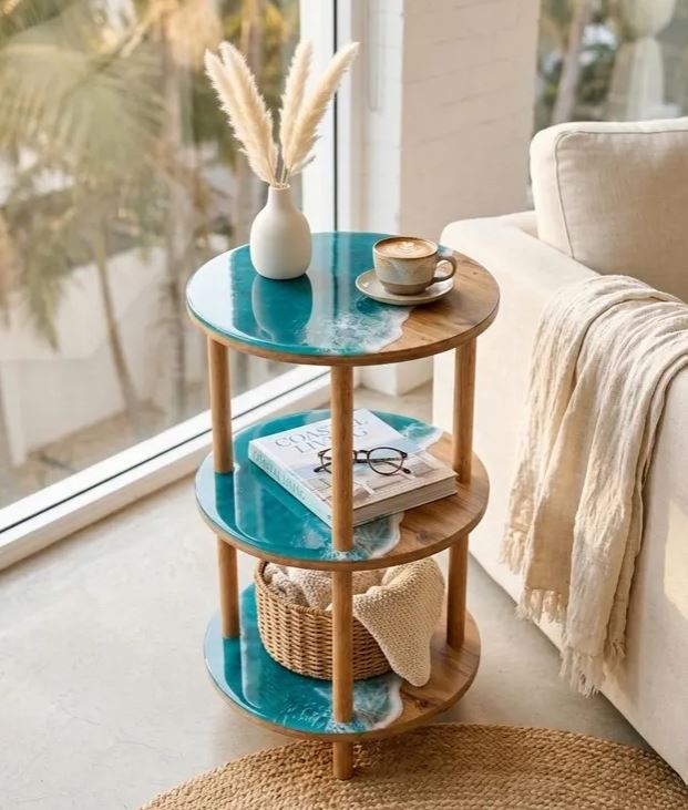 Tiered Epoxy Table