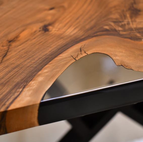 Walnut Resin River Table