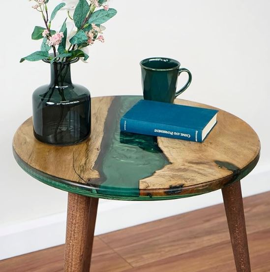 Round Walnut River Table