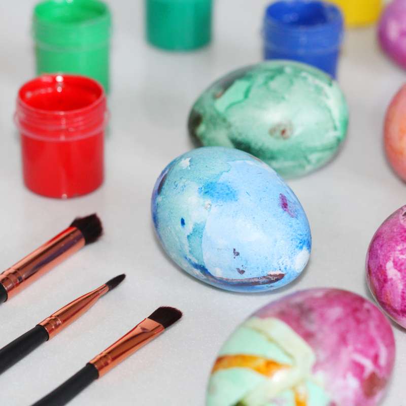 hand painted Easter eggs