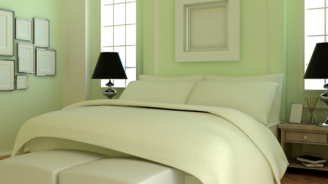 painting a bedroom green