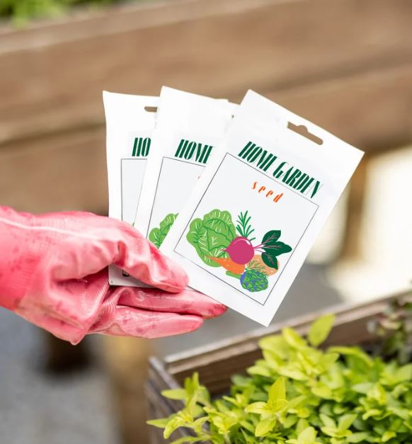 sorting garden seeds