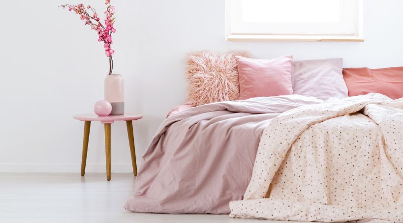 Oversized pink blankets