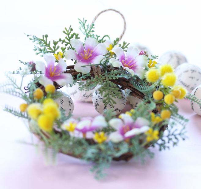 Delicate Floral spring wreath