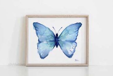 Colorful Butterfly Painting