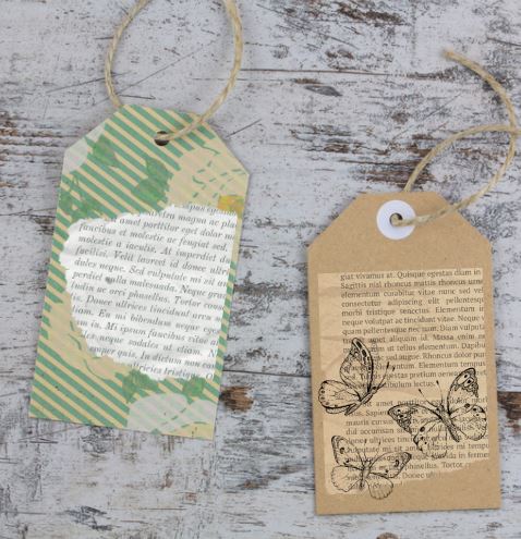 Book Page Gift Tags