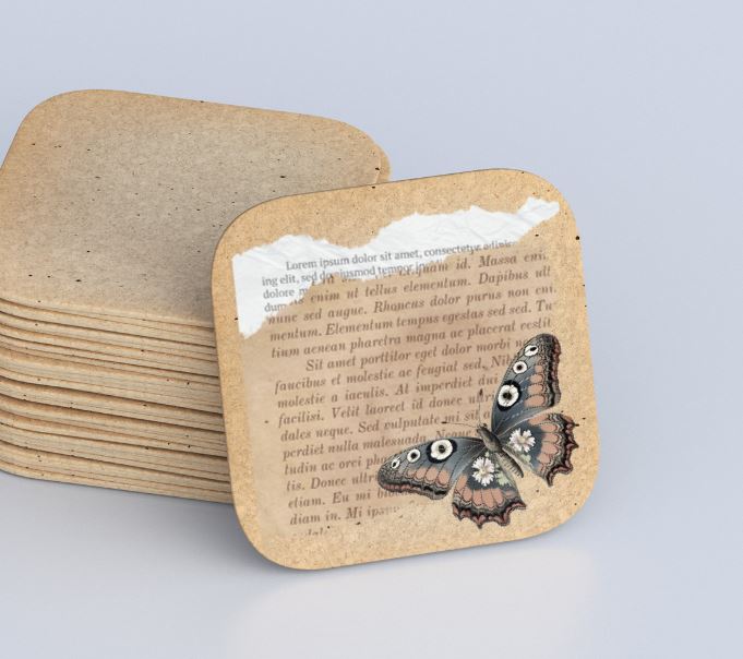 Book Page Coasters
