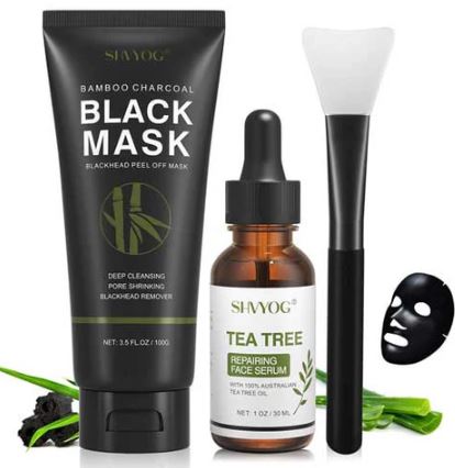 Charcoal Peel Off Mask With Tea Tree Serum