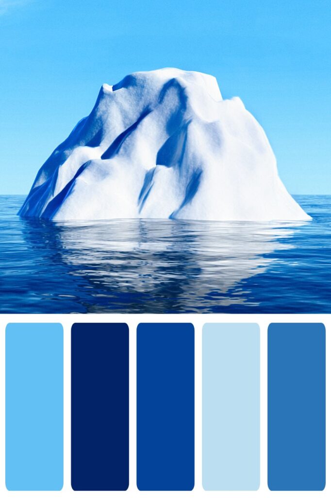 Blue Ocean Iceberg Color Palette