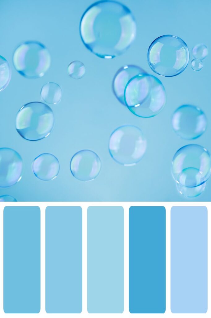 Blue Bubbles Color Palette