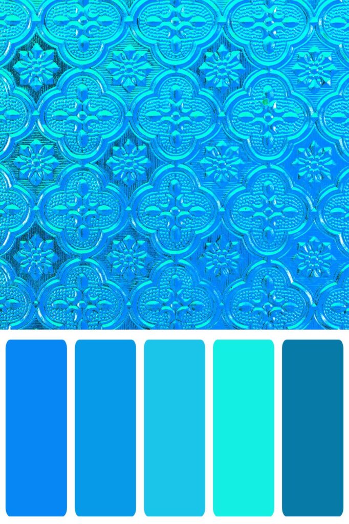 Blue Pattern Color Palette
