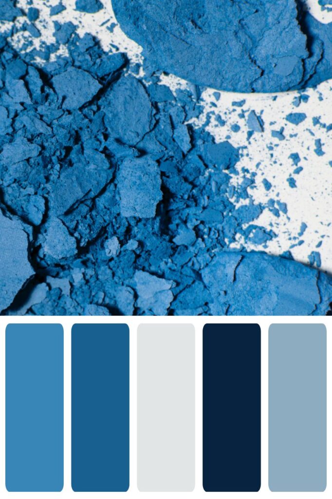 Blue Makeup Color Palette
